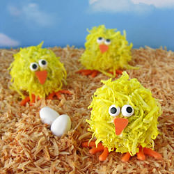 Coconut Cake Ball Chicks