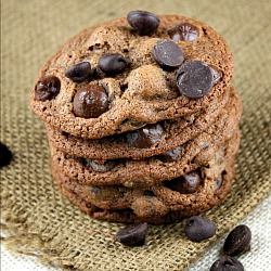 Dark Chocolate Chip Cookies