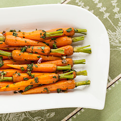 Steamed Baby Carrots