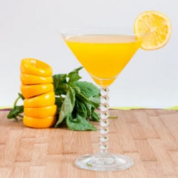 Meyer Lemon Basil-tini