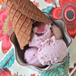 Cherry Mascarpone Ice Cream