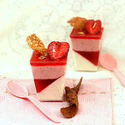 Strawberry Panna Cotta Verrines