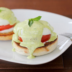 Caprese Eggs Benedict