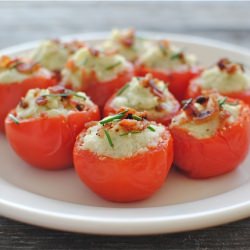 Cauliflower Stuffed Tomatoes