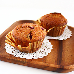 Raspberry Almond Muffins