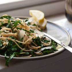 Lemony Collard Greens Pasta