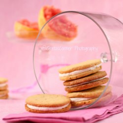 Pink Grapefruit Sandwich Cookies