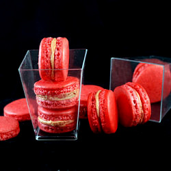 Hot Pink Goji Berry Macarons