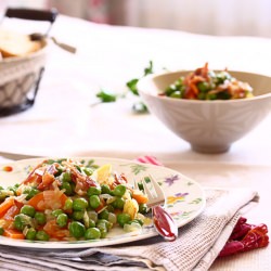 Peas with Bacon and Potatoes