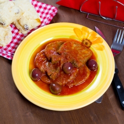 Beef Tongue with Olives