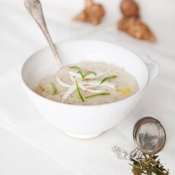 Green Tea Infused Sunroot Soup