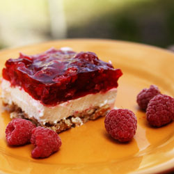 Raspberry Pretzel Jello