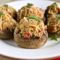 Red Pepper Stuffed Mushroom