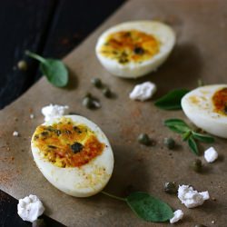 Mediterranean Deviled Eggs