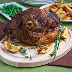 Greek Style Roast Leg of Lamb