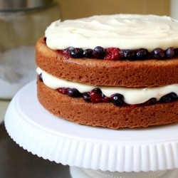 Lemon-Berry Shortcake Cake