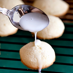 Glazed Vanilla Buttermilk Cookies