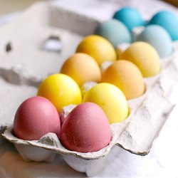 Naturally Dyed Easter Eggs