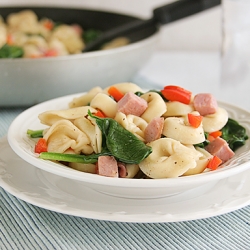 Brown Butter Tortellini with Ham