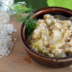 Leek and Fennel Risotto