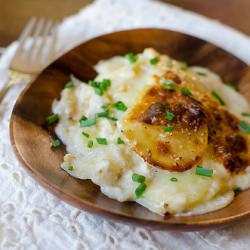 Goat Cheese Potato Gratin