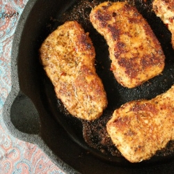 Cocoa Spiced Pork Chops