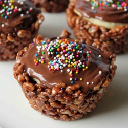 Rice Krispie Treat Cupcake