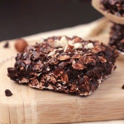 “Nutella” Fudge Granola Squares