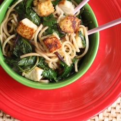 Udon Noodles with Tofu & Greens