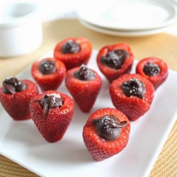 Salted Choc. Stuffed Strawberries