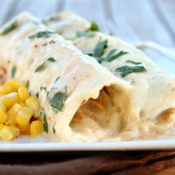 Honey Lime Chicken Enchiladas