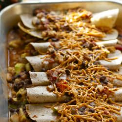 Sweet Potato Black Bean Enchiladas