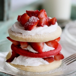 Red Velvet Cookie Shortcake