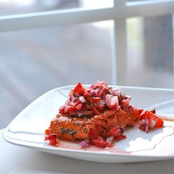 Salmon w/ Strawberry Salsa