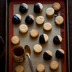 Chocolate Jam Sandwich Cookies