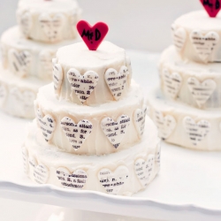 Mini Typography Cakes