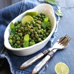 Green Peas Stir Fry w/ Chat Masala