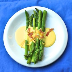 Asparagus w/ Cheese Sauce