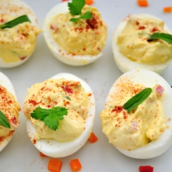 Pepper Deviled Eggs