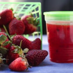 Simple Strawberry Freezer Jam