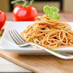 Basil Tomato Cream Pasta