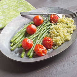 Asparagus & Tomatoes with Couscous