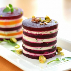 Beet and Goat Cheese Napoleons