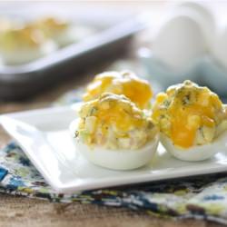 Ham & Cheese Melt Deviled Eggs