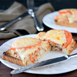 Open-Face Hummus Tuna Melt