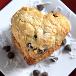 Toasted Coconut and Chocolate Scone