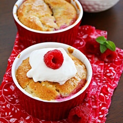 Mini Raspberry Cobblers