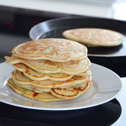 Pancakes w/ spring onions