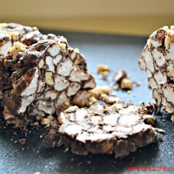 Chocolate Marshmallow Crunch Log