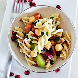 Indian Inspired Pasta Salad